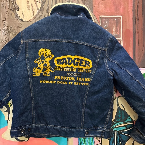 Vintage Silver Spur Western Wear Denim Sherpa Jacket - Picture 4 of 8